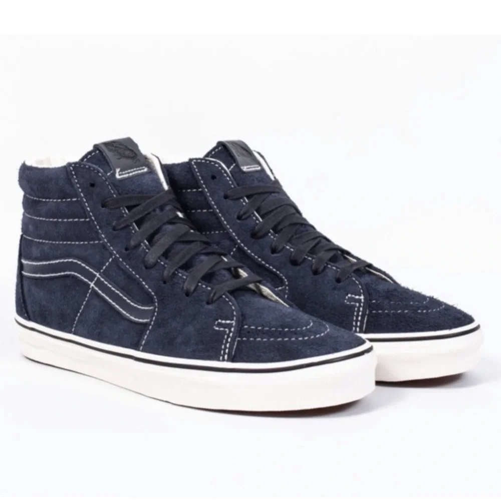 Vans‎ Sk8-Hi Hairy Suede Sky Captain Sneaker Size 8.5 Women